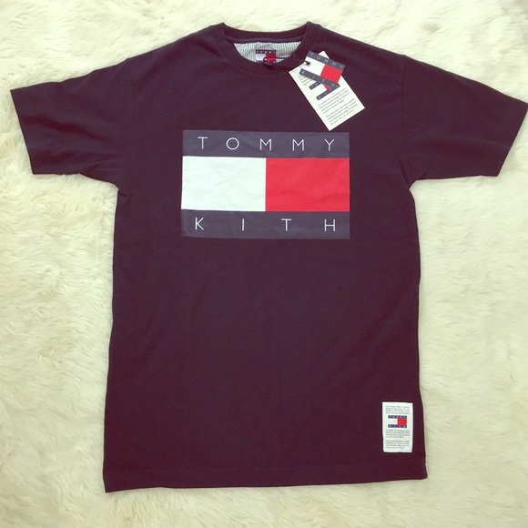 KITH X TOMMY HILFIGER COLAB tshirt TH flag Tee XS - Picture 2 of 8